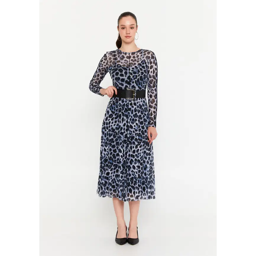 Black Faux Leather Midi Dress – Chic & Sleek - Casual Dress