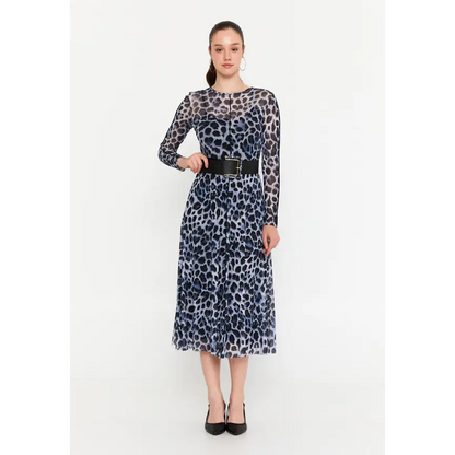 Black Faux Leather Midi Dress – Chic & Sleek - Casual Dress