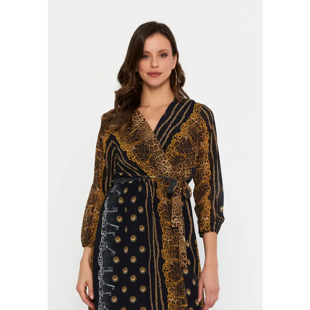 Chiffon Print Maxi Dress – Light & Flowing Fit - Casual Dress