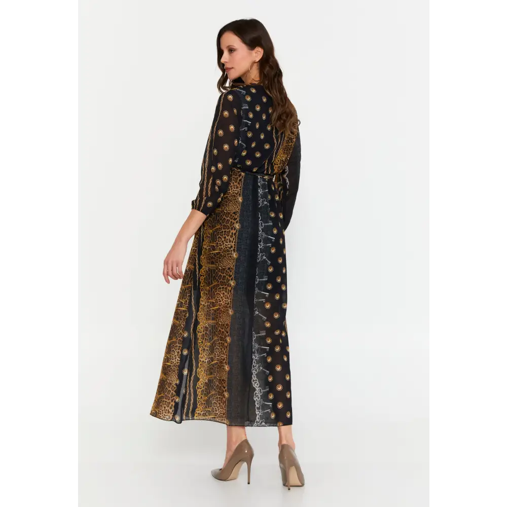Chiffon Print Maxi Dress – Light & Flowing Fit - Casual Dress