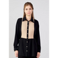 Classic Beige Blouse – Long Sleeve Office-Ready Look - 38 - Blouse