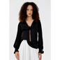 Elegant Black Blouse – Soft Long Sleeve Everyday Top - Black / 36 - Blouse