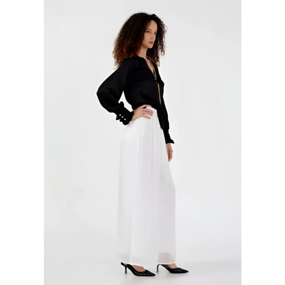 Elegant Black Blouse – Soft Long Sleeve Everyday Top - Blouse
