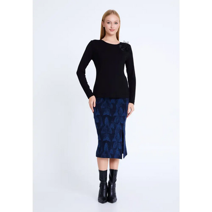 Floral Print Blouse – Soft Fit with Long Sleeves - Blouse