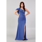 One-Shoulder Crepe Maxi Gown – Wedding Guest Ready - 38 - Wedding Guest Dress