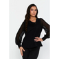 Refined Black Essential Blouse – Long Sleeve - Black / 38 - Blouse