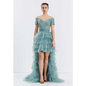 Scarlet Tulle A-Line Dress – Dramatic Off-Shoulder Prom Look - Green / 38 - Prom Dress