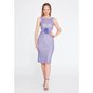 Sequin Midi Evening Dress – Sleeveless Sparkle Fit - 36 / Lilac - Evening Dress