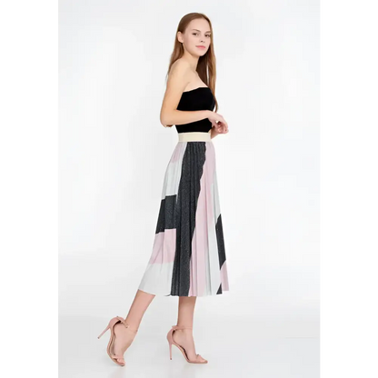 Teal High-Waist Midi Skirt – Minimalist Style - Skirt