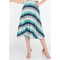 Teal High-Waist Midi Skirt – Minimalist Style - Mint-Multicolor / 36 - Skirt