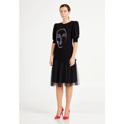 Tulle Midi Dress – Soft Layers & Elegant Fit - Casual Dress