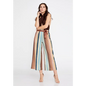 Wide-Leg Culotte Trousers – Soft Flowing Fit - Brown-Multicolor / 36 - Pants