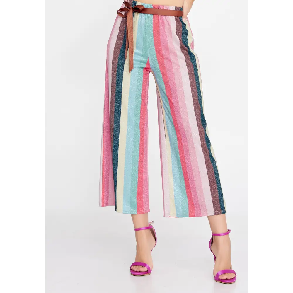 Wide-Leg Culotte Trousers – Soft Flowing Fit - Pants