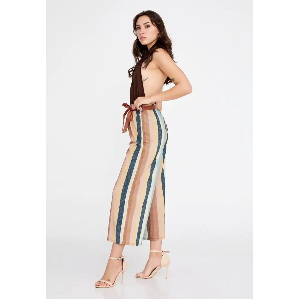 Wide-Leg Culotte Trousers – Soft Flowing Fit - Pants