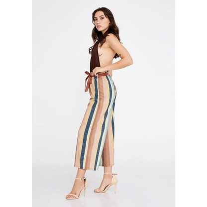 Wide-Leg Culotte Trousers – Soft Flowing Fit - Pants
