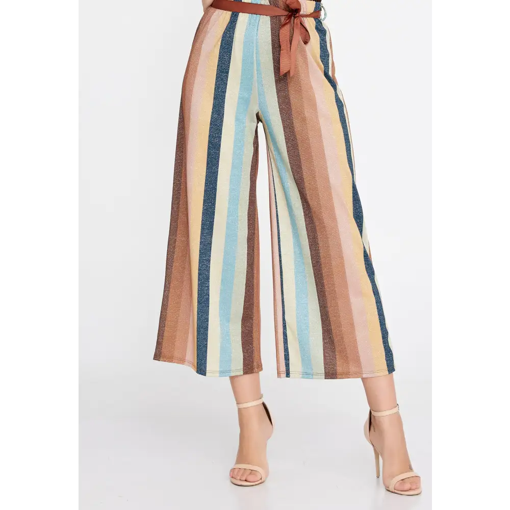 Wide-Leg Culotte Trousers – Soft Flowing Fit - Pants