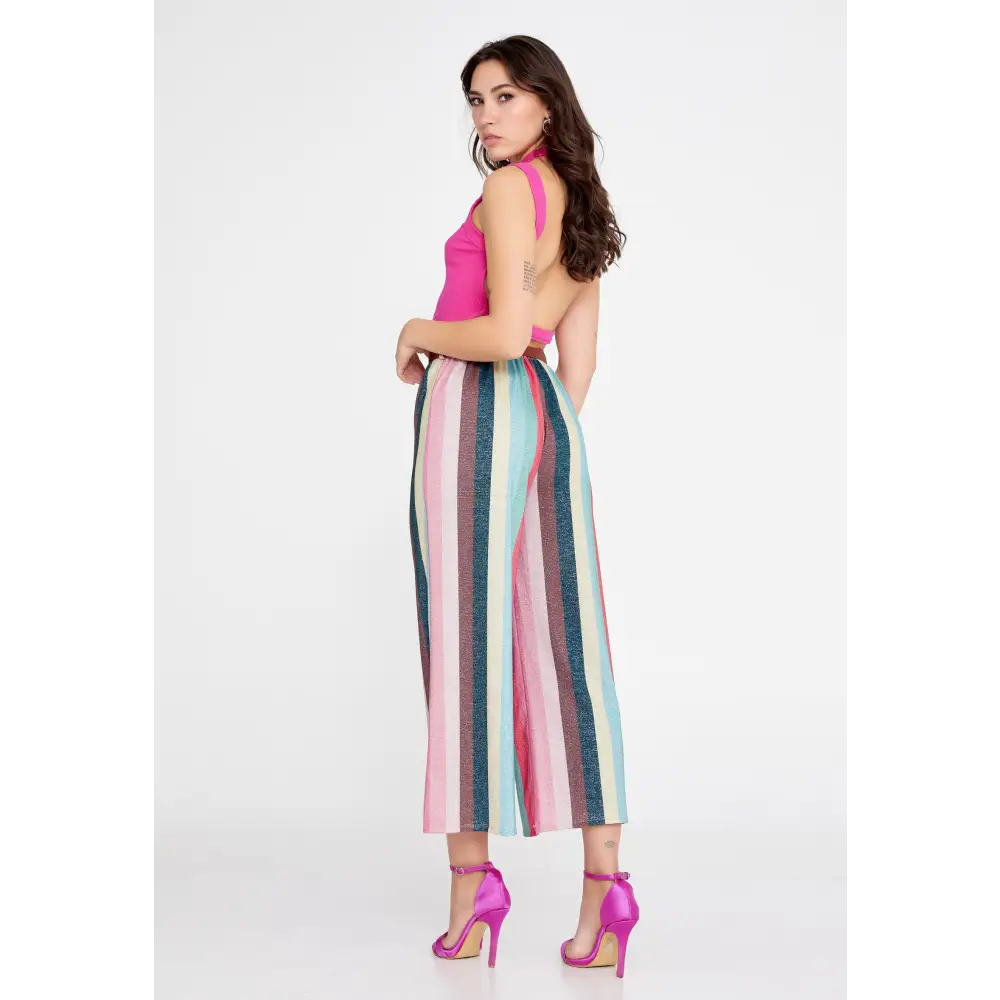 Wide-Leg Culotte Trousers – Soft Flowing Fit - Pants