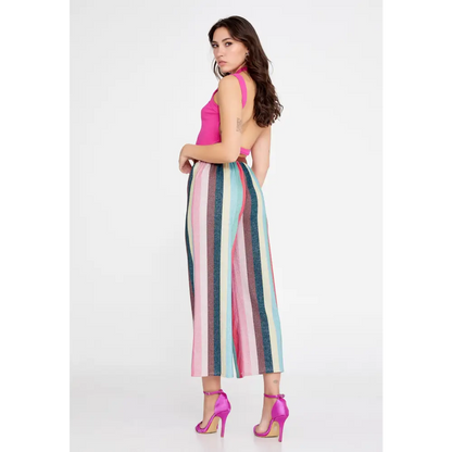 Wide-Leg Culotte Trousers – Soft Flowing Fit - Pants