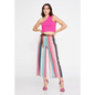 Wide-Leg Culotte Trousers – Soft Flowing Fit - Pink-Multicolor / 36 - Pants